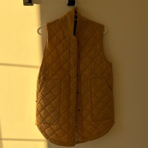 Kit and Ace Quilted Beige/Golden Vest